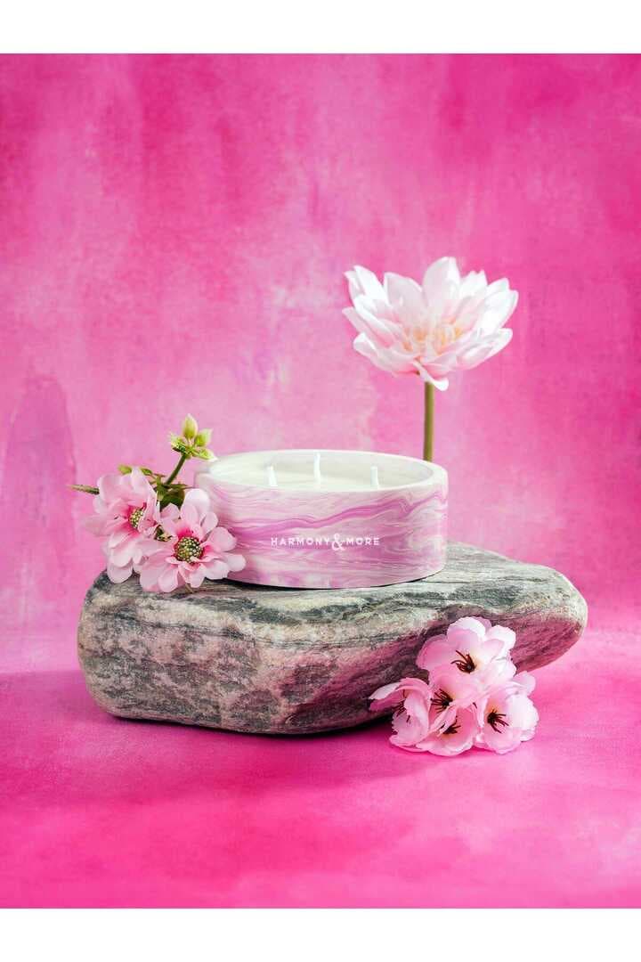 Hanımeli ve Sedir Ağacı Kokulu Mum, Dekoratif Beton Saksı Mum, Hediyelik Mum, Kokulu Mum, 300 Gr.