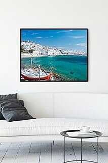 (14002) Yua Adaları Mazara Çerçeveli Tablo 2 (30 X 40cm)