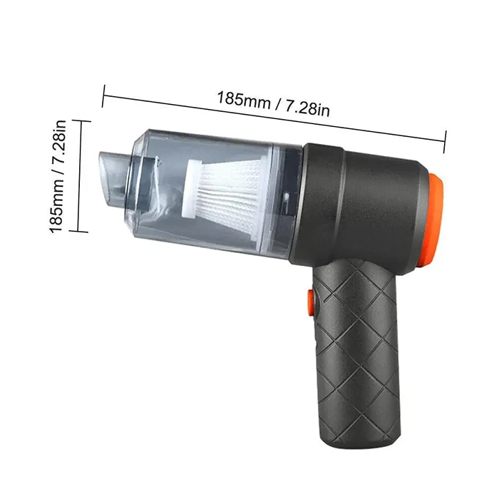 ALLY M2037 6000R Portatif Vakumlu Üflemeli Mini Araç Süpürgesi - Toz ve Kül Temizliği-(5775)