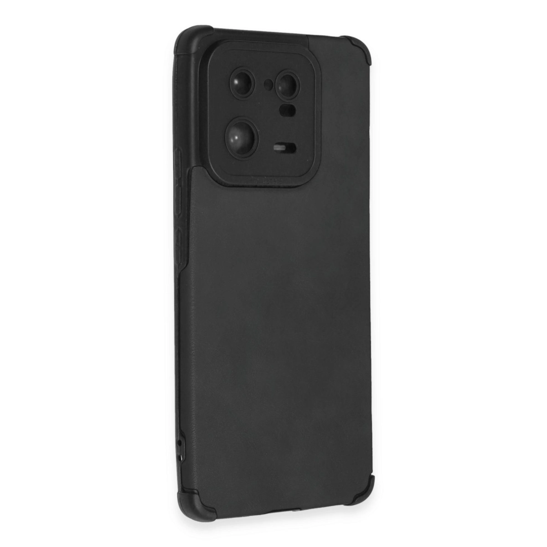 Xiaomi Mi 13 Pro Kılıf Loop Deri Silikon - Siyah