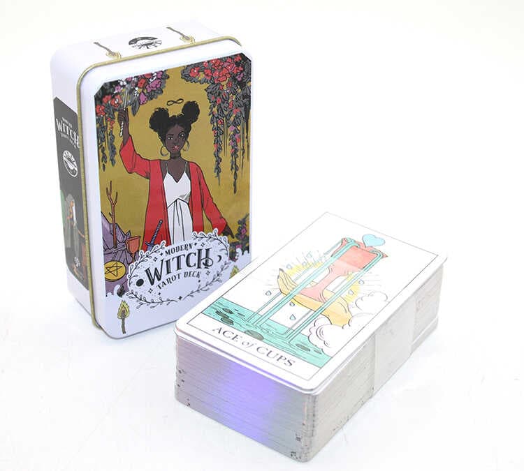 Modern Witch Metal Kutulu Tarot Kartı