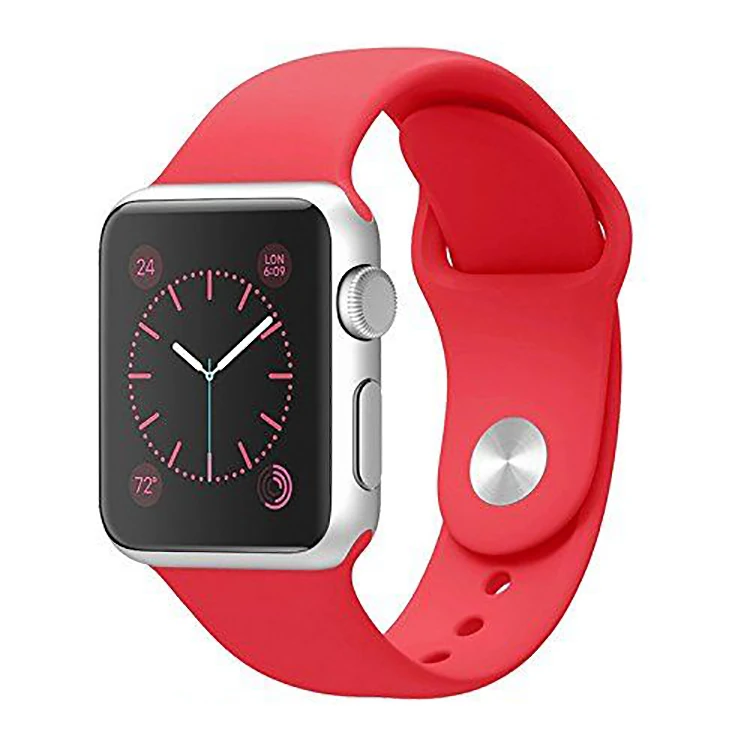 Ally Apple Watch 7-8 45mm 6-5-4 44mm Silikon Kordon Kayış 3-2-1 42mm-(5775)