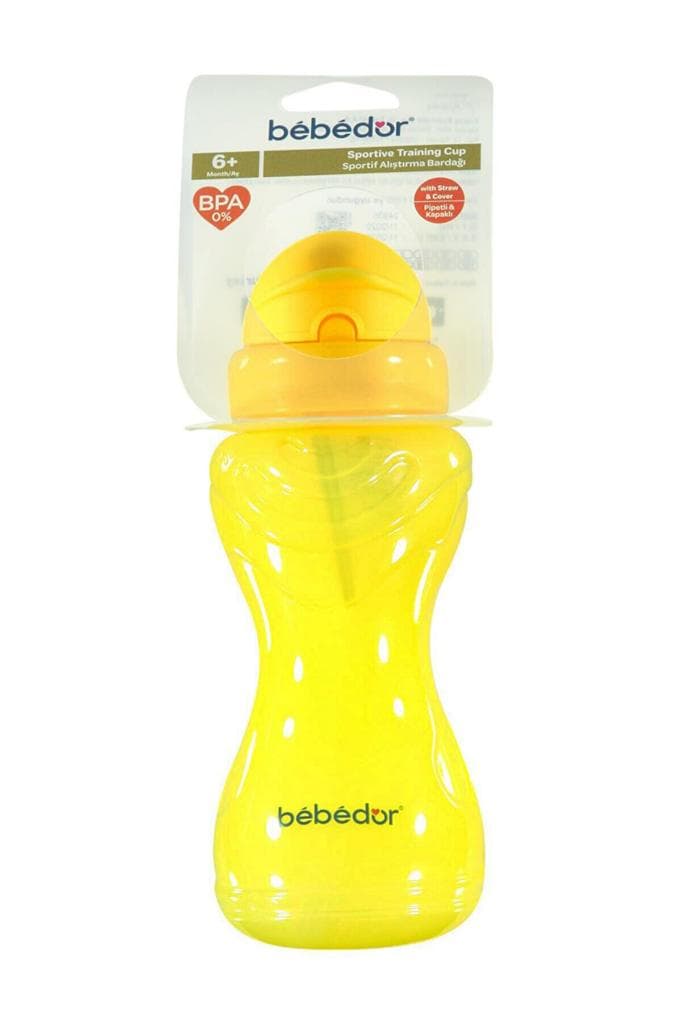 Bebedor Sportif Pipetli Bardak 330ml Sarı