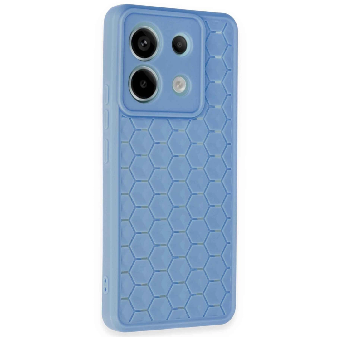 Xiaomi Redmi Note 13 Pro 5g Kılıf Petek Silikon Kapak - Mavi