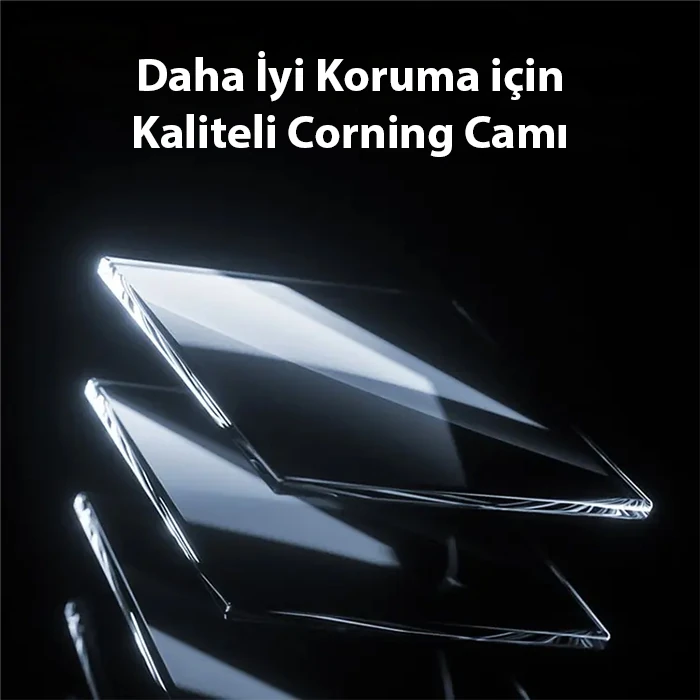 Baseus Corning iPhone 15 Pro HD Tempered Full Koruma Cam Ekran Koruyucu-(5775)