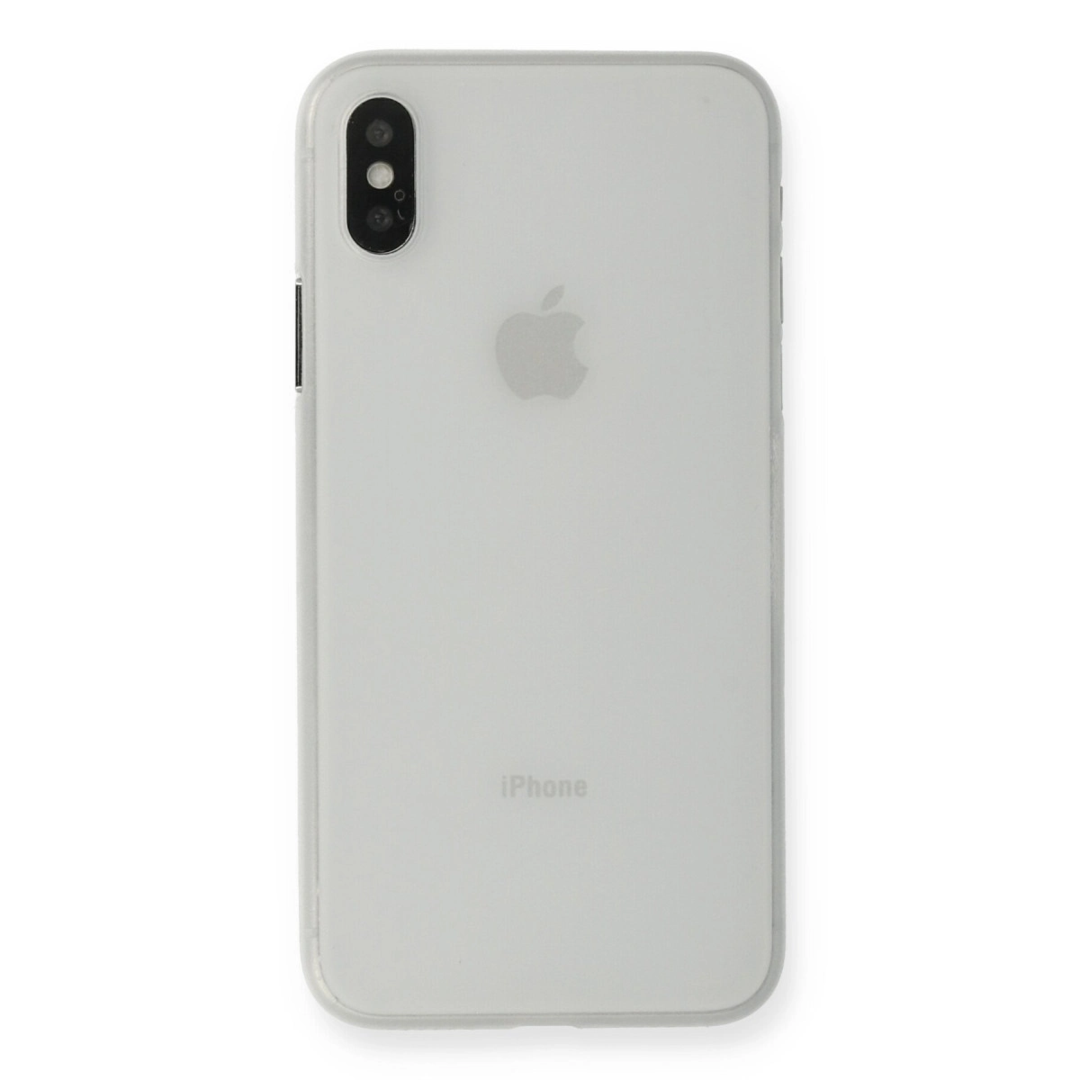 Apple İphone Xs Max Kılıf Pp Ultra İnce Kapak - Beyaz