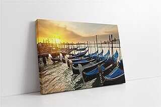 Tablosa İskelede Godollar Kavas Tablo 40x60 cm KA01194