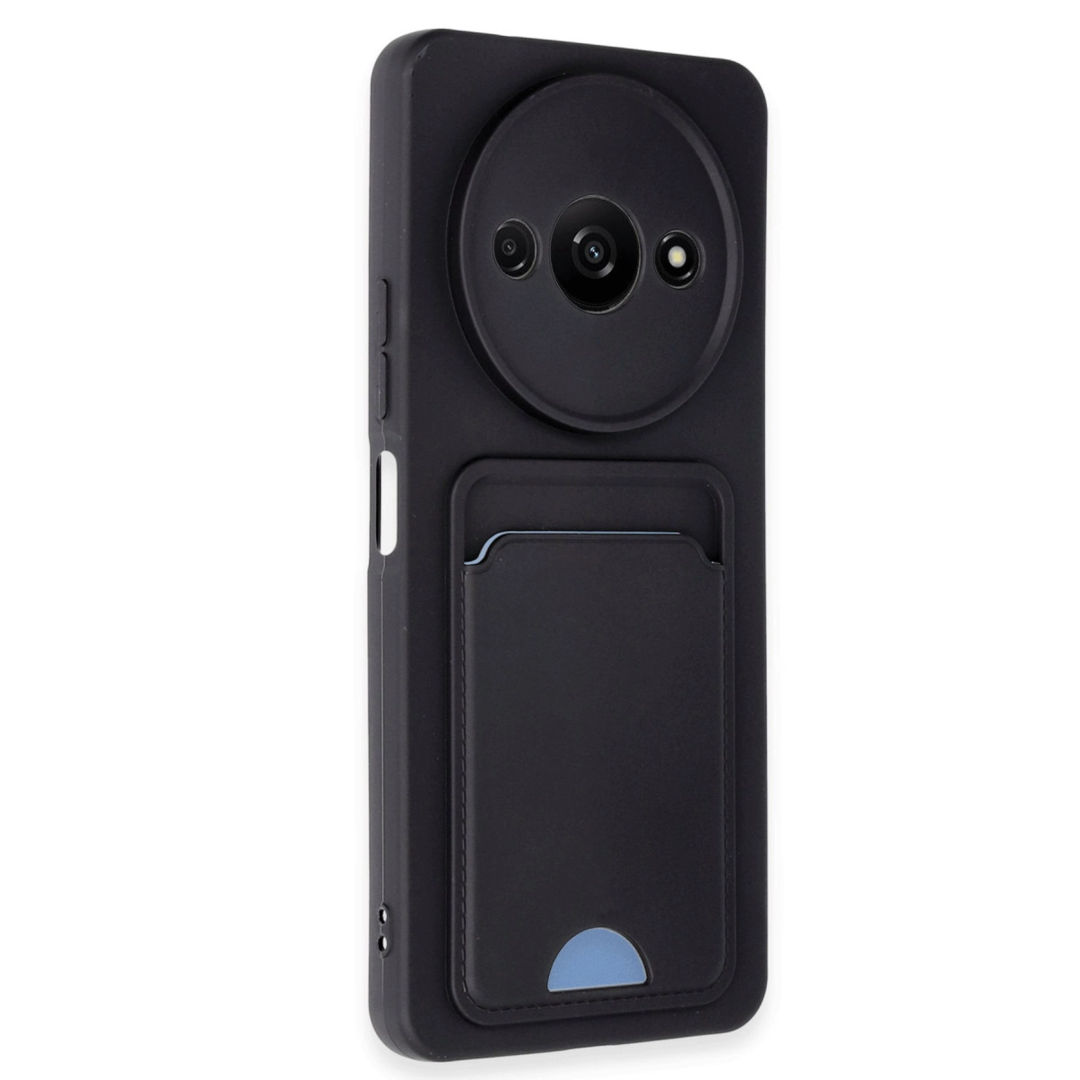 Xiaomi Redmi A3 4g Kılıf Kelvin Kartvizitli Silikon - Siyah
