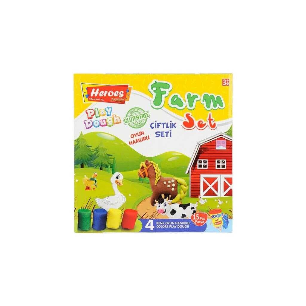 Nessiworld ERN-588 Heroes Orta Kutulu Çiftlik Oyun Hamuru Seti  - Eren Oyuncak