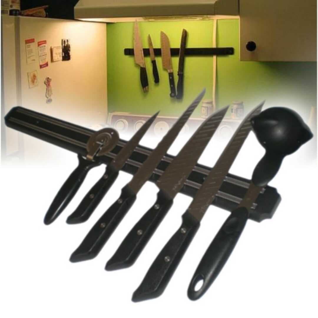 Mıknatıslı Paslanmaz Duvar Bıçak Askısı Standı 55 Cm Aparat (5430)