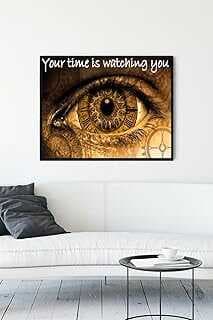 (12743) Your Time Is Watchig You Girişimcilik Çerçeveli Tablo (40x50cm)