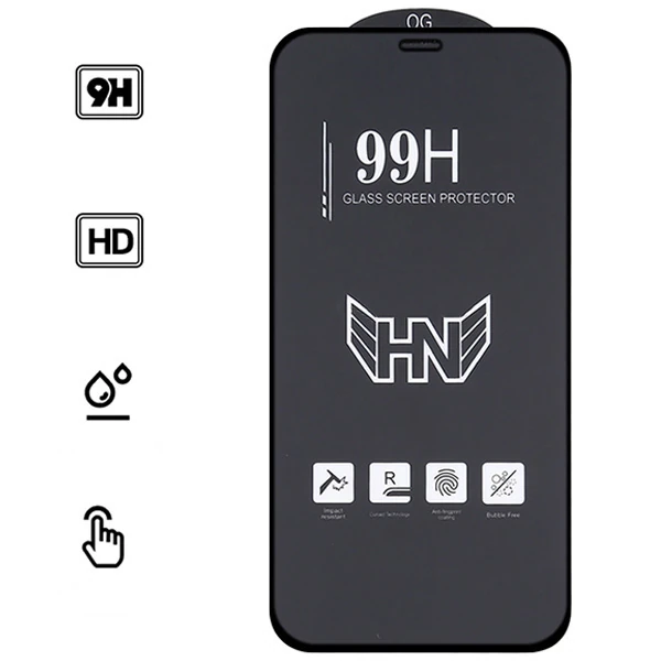 iPhone 12 Pro Max 6.7 3D Full High Aluminum Tempered Cam Ekran Koruyucu-(5775)